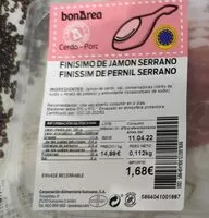 Mängden socker i Finísimo de jamón serrano