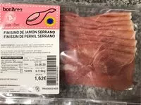 Mängden socker i Finísimo de jamón serrano