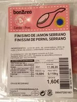 Mängden socker i Finísimo de jamón serrano