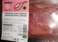 Mängden socker i Finísimo de jamón serrano