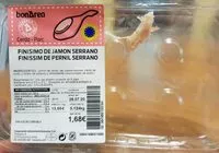 Mängden socker i Finísimo de jamón serrano