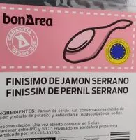 Mängden socker i Finísimo de jamón serrano