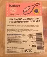 Mängden socker i Finisimo de jamon serrano