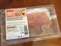 Mängden socker i Finísimo de jamón serrano