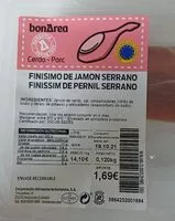 Mängden socker i Finisimo de jamon serrano