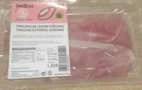 Mängden socker i Finísimo de jamón serrano