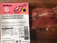 Mängden socker i Finíssim de pernil serrano