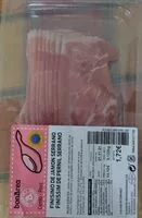 Mängden socker i Finísimo de jamón serrano