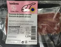 Mängden socker i Finísimo de jamón serrano