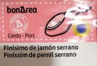 Mängden socker i Finísimo de jamón serrano