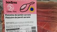 Mängden socker i Finísimo de jamón serrano