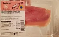 Mängden socker i Finísimo de jamón serrano