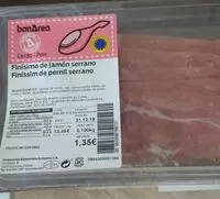 Mängden socker i Finísimo de jamón serrano
