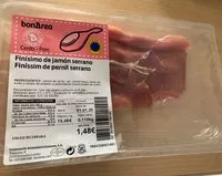 Mängden socker i Finísimo de jamón serrano
