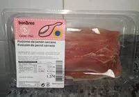 Mängden socker i Finísimo de jamón serrano