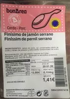 Mängden socker i Finísimo de jamón serrano