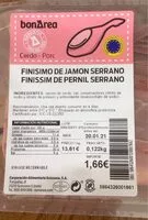 Mängden socker i Finísimo de jamón serrano