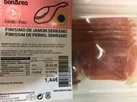 Mängden socker i Finísimo de jamón serrano