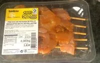 Mängden socker i Pinchos de pechuga de pollo