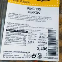 Mängden socker i Pinchos