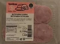 Mängden socker i botifarra catalana