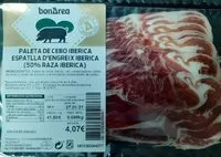 Mängden socker i Paleta de cebo ibérica (50% raza iberica)