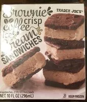 Mängden socker i Brownie Crisp Coffee Ice Cream Sandwiches