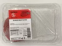 Mängden socker i Burger meat extra