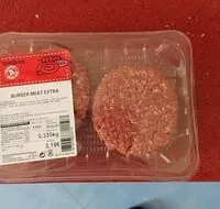 Mängden socker i Burger meat extra