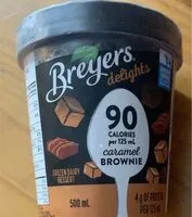 Mängden socker i Creme glacee caramel brownie
