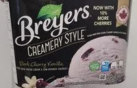 Mängden socker i Breyers creamery style dark cherry vanilla ice cream