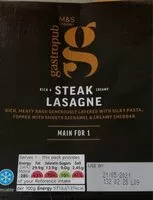 Mängden socker i Steak lasagne