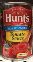 Mängden socker i Tomato Sauce No Salt Added