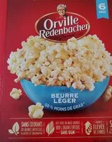 Mängden socker i Orville Popcorn beurre léger