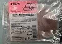 Mängden socker i Finisimo jamón cocido menos sal