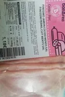 Mängden socker i Finísimo jamón cocido menos sal