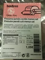 Mängden socker i Finisimo jamon cocido menos sal