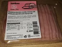 Mängden socker i Fínisimo jamón cocido menos sal