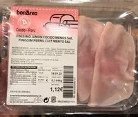 Mängden socker i Finísimo jamón cocido menos sal