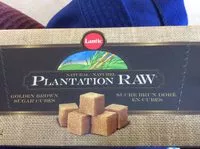 Socker och näringsämnen i Plantation raw