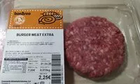 Mängden socker i Burger meat extra