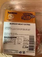 Mängden socker i Burguer meat extra