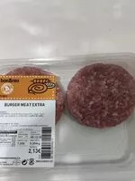 Mängden socker i Burger meat extra