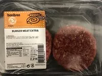 Mängden socker i Burger meat extra