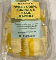 Mängden socker i Sweet corn burrata and basil ravioli