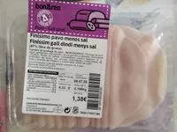 Mängden socker i Finísimo pavo menos sal