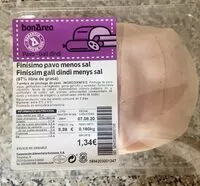 Mängden socker i Finísimo pavo menos sal