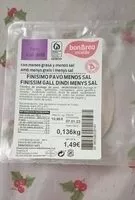 Mängden socker i Finísimo Pavo Menos Sal