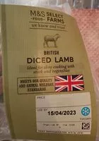 Mängden socker i British Diced Lamb