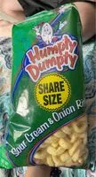 Mängden socker i Humpty dumpty sour cream & onion rings flavored corn snack